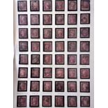 Ireland Postmark Collection on penny red issues, a collection of forty neatly identified some scarce