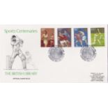 Great Britain 1980(10 Oct)-Sporting Anniversaries set, British Library Official FDC, Oval