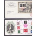 Great Britain 1989-1993 - A collection in an album with First Day Covers, booklets, Aerogrammes