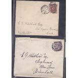 Postal History & Covers-An interesting small collection in an album with a range of KGVI & early