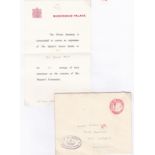 Great Britain - 1953 Coronation Letter from Buckingham Palace (Private Secretary to the Queen)