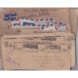 Ceylon - O.H.M.S Envelopes - a good batch with airmails, registered etc., to The Crown Agents,