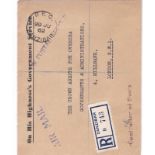 Zanzibar 1961-On His Highness's Government Service Envelope-Registered Airmail and on Postal Service