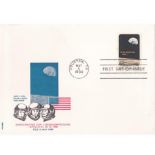 First Day Cover Envelope issued for the 5.5.1969 SG1358 6c Moon Flight of Apollo 8 stamp,