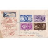 Great Britain (FDC) 1949 UPU set on illustrated First Day Cover. Cat £70