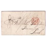 Scotland 1814 EL Stirling - Perth XX Stirling Town in Black XXX DEC 14 1814 in red