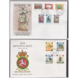 Isle of Man - A Malvern Cover album of First Day Covers 1973-1985 mainly P.O. unaddressed (40+)