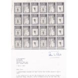 Great Britain 1969 - Investiture 5d - Phosphor omitted - on u/m mint sheet of (60) SG Cat £300