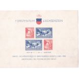 Liechtenstein 1936-2nd Liechtenstein Philatelic Exhibition and opening of postal museum SG MS 153