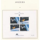 Madeira 1991 - Europa (Space) min sheet, MS279, used
