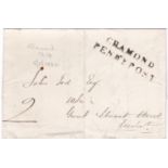 Scotland 1832 - EL Cramond to Edinburgh with Cramond/Penny Post, good cover