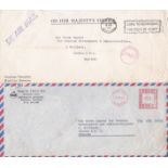 Bermuda 1963 - O.H.M.S envelope Hamilton to Millbank London, with 'By Airmail' , L/S in purple,