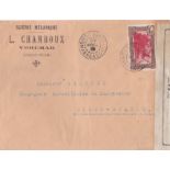 French Colonies Madagascar 1942 Censored env Vohemar to Diego suarez, commercial, fine cover