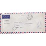 New Hebrides Condominium 1963-O.C.S Official airmail envelope used Vila/New Hebrides datestamps,