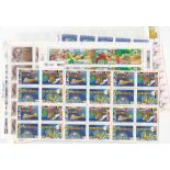 Brazil 1989-1992 MINT u/m in blocks of 30 or more including 1992 Conference 'Cartoon' issue, other