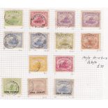 Papua 1911/15 Set of 8, SG81/91 + 2 (13-. Fine used.