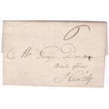 Scotland 1794 - EL Baniff to Bank Office Huntley with SL BANFF on the reverse