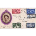 Great Britain (1 June) 1953 Coronation Illustrations FDC, registered Bromley, Kent, A/W