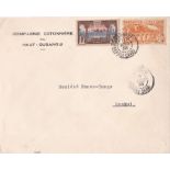 French Colonies - French Congo 1938 Env Bambari Obangui Chari to Banguo, Commercial, scarce Bangui