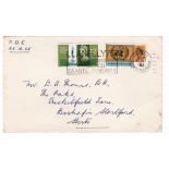 Great Britain 1965 (25/10) 3d & (Post Office Tower 1s3d) used First Day with Llanelli slogan,