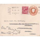 Postal History 1922 - Cover to Berlin from London Prepaid 2d & 1d (Deep carmine red)