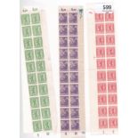 Germany 1945 - Allied Occupation -Russian Zone SG RA8 5pf rouletted, RA2-RA3 6pf and 8pf perf u/m-no