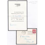 Great Britain - 1953 Princess Royal Mourning Envelope and Letter On the Death of Queen Mary from The