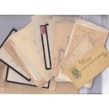 Great Britain-Batch of EDVII & KGV envelopes few EDVII mourning covers, stationery, Newspaper