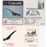 Great Britain - 1976 (Jan & July) (2) Concorde 2 covers depicting Concorde, p/a.