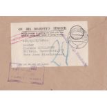 Germany 1948-British Army Active Service Envelope-adapted for use within British Occupation zone