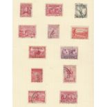 Australia 10 page lot with 100's to 2/- King George VI 1s/4d mint, used and mint to 1960 (120+)