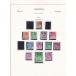 Germany 1948-British and American Zones - definitives AGA109a, A112a, A115a, A125ab, A127a, A128a,