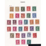 France 1906-1938 Selection of 30 mint and used "Sower" definitives. Cat value £40+