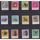 China 1972 - Archaeological Treasures set (12) u/m mint, SG2537/2548