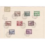 Germany 1937 - Winter relief Fund SG623-631 used set on piece cancelled 27.11.1937 Sackingen