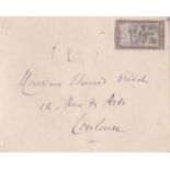 French Colonies Madagascar 1930 El Tanan/Colber machine cancel, light boxed numeral l/s - 40c