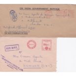 India 1962-Envelope Binnyim/Madras GPO datestamps and watermark to Crown Agents, Millbank with