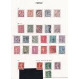 France 1902-1938 Selection of 27 used definitive's. Cat value £80