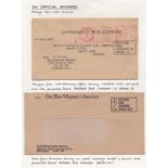 Great Britain - Fine collection of (38) Covers and Labels showing a wide variety of official