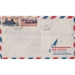 French Colonies New Caledonia 1952 Airmail Env Bourail to Besancon, Doubs