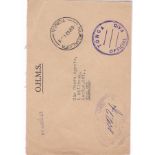 Tonga 1962-O.H.M.S Official enevelope used Nukualofa to crown Agents, Millbank, Airmail H/S,