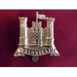 6th (Inniskilling) Dragoons Cavalry Field-Service Other Ranks Cap Badge (Gilding-metal), two lugs.
