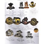 Imperial Yeomanry 1901-1908 Cap Badges (12) Including: Glamorgan Imperial Yeomanry, Warwickshire