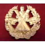 Queen's Own Cameron Highlanders (The Liverpool-Scottish) Territorial Regiment Officers Cap Badge (