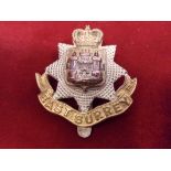 East Surrey Regiment EIIR Officers Cap Badge (Gilt), slider, the fourth type. K&K: 1995