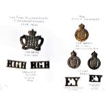 Royal Gloucestershire (Yeomanry) Hussars 1908-1922 Cap Badge and Shoulder Titles with Essex Yeomanry