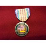 United States of America Vietnam War Commemorative Medal, excellent enamelled medal with "Thanks