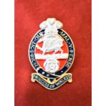 The 2nd Battalion, The Princess of Wales' Royal Regiment (2PWRR) Cap Badge (Gilt and Enamel), slider