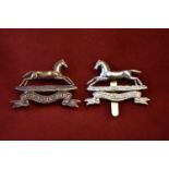 The Prince of Wales's Own (West Yorkshire Regiment) WWII Cap Badge (White-metal), slider. K&K: 608-