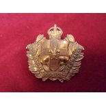 Lincolnshire Yeomanry WWI Cap Badge (Brass, slider).
